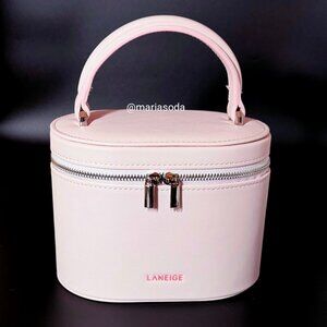 Exclusive Laneige Vanity Train Case pink makeup bag Purse Limited Edition Rare